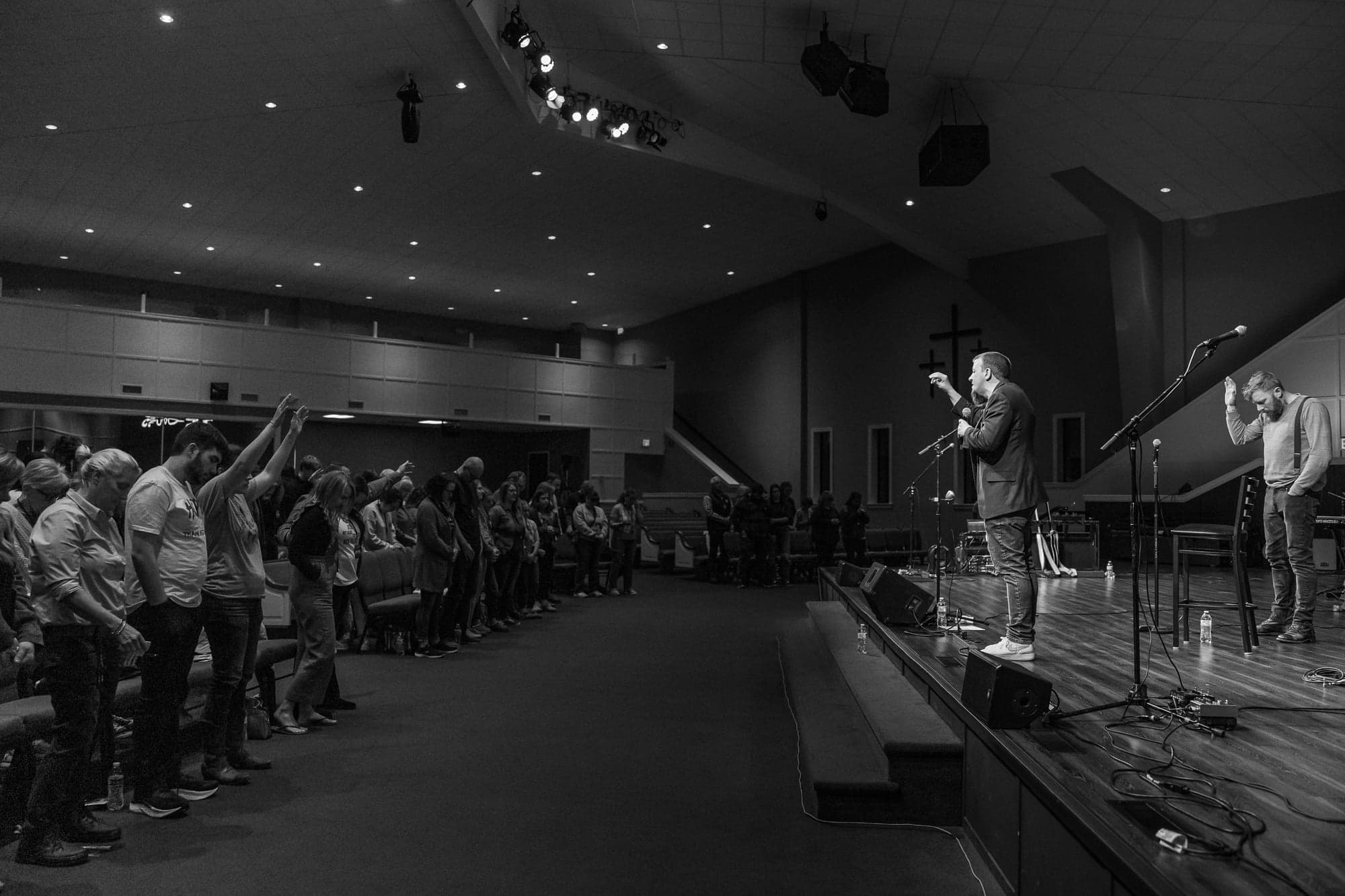 Concert crowd worship moment